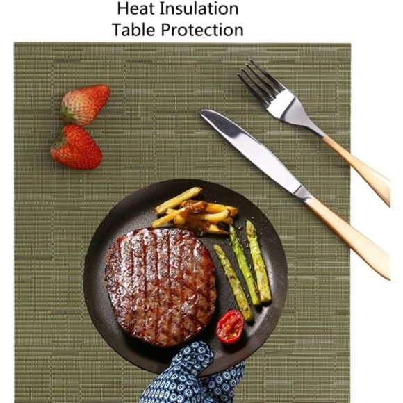 Place Mats, Table Mats Set of 8 Indoor Placemats Washable Non-Slip - Picture 3 of 7